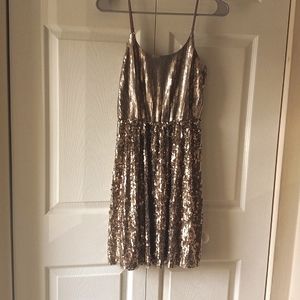 Gold Sequin XS mini dress
